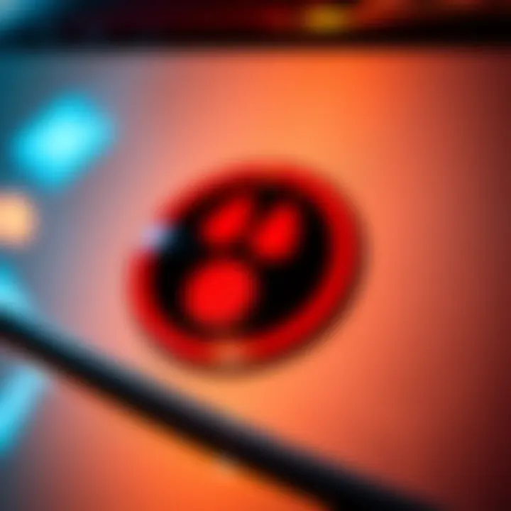 A close-up view of a car sticker featuring an unusual graphic, sparking interest among people on forums.