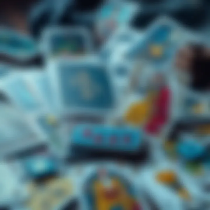 A tarot card spread featuring Judgment, Knight of Cups reversed, and other cards, with some cards scattered around, indicating an unexpected draw.