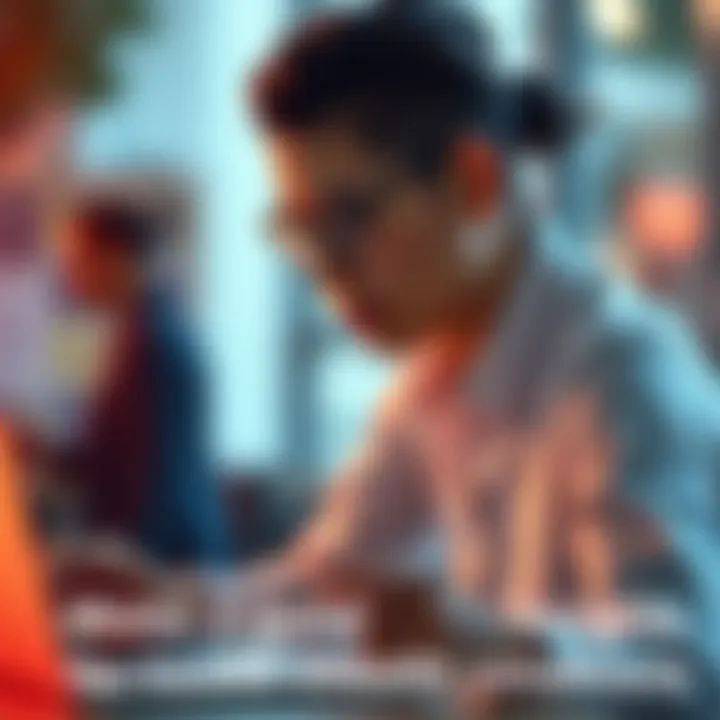 Person managing work and health Individual balancing career tasks with health management strategies