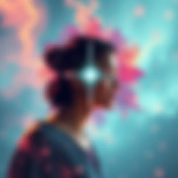 Harmony Between Career and Spirituality Illustration representing the integration of yoga principles in professional life