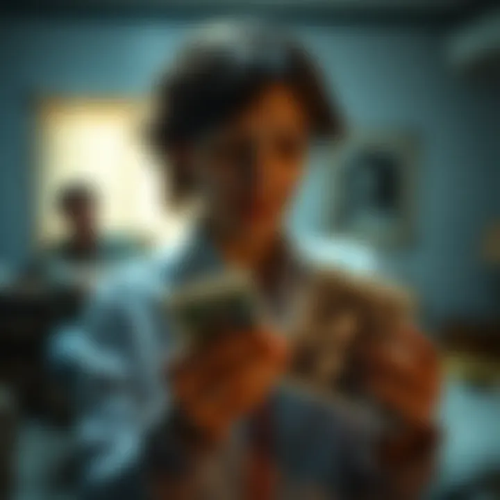 A caregiver holds vintage photos linked to a client's mysterious past, suggesting possible paranormal events