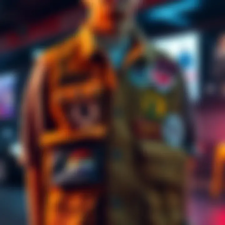 A Carhartt vest decorated with vibrant Escape Prison Planet patches, showcasing personal beliefs and sparking conversations.