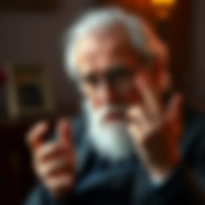 Carl Jung Interview Carl Jung speaking in an interview about empaths, showcasing his thoughtful expressions and gestures