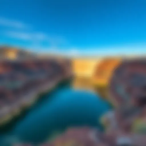 Castlewood Canyon Dam View of Castlewood Canyon Dam showing its structure and surrounding landscape, highlighting signs of age and sediment buildup.