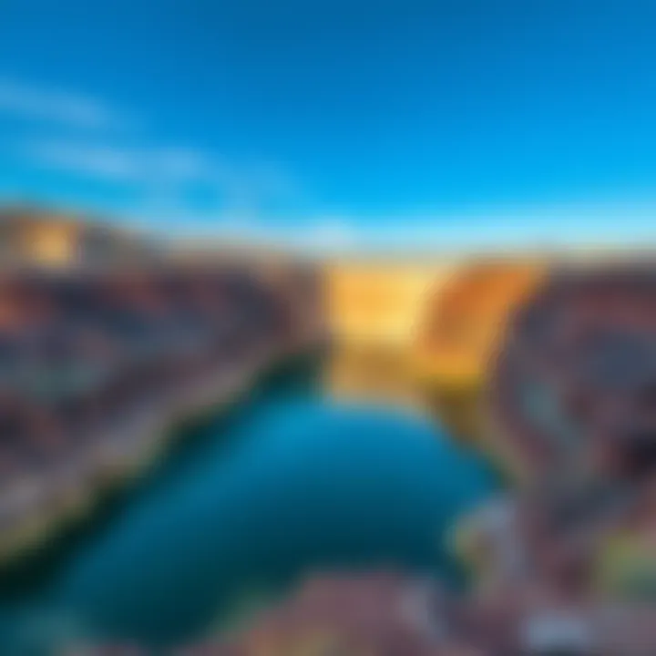 Castlewood Canyon Dam View of Castlewood Canyon Dam showing its structure and surrounding landscape, highlighting signs of age and sediment buildup.