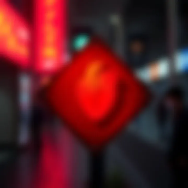 Caution Sign Against Moza Morph A warning sign featuring a red exclamation mark and a broken heart, symbolizing health risks from subliminal messaging.