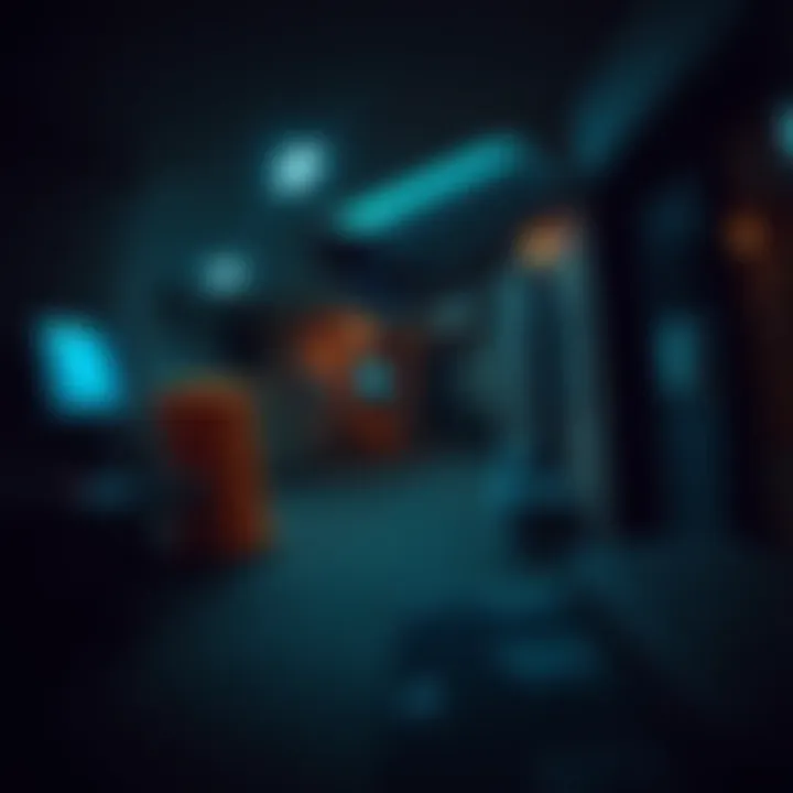 CCTV footage showing unusual movement in a dark area at 3:45 AM