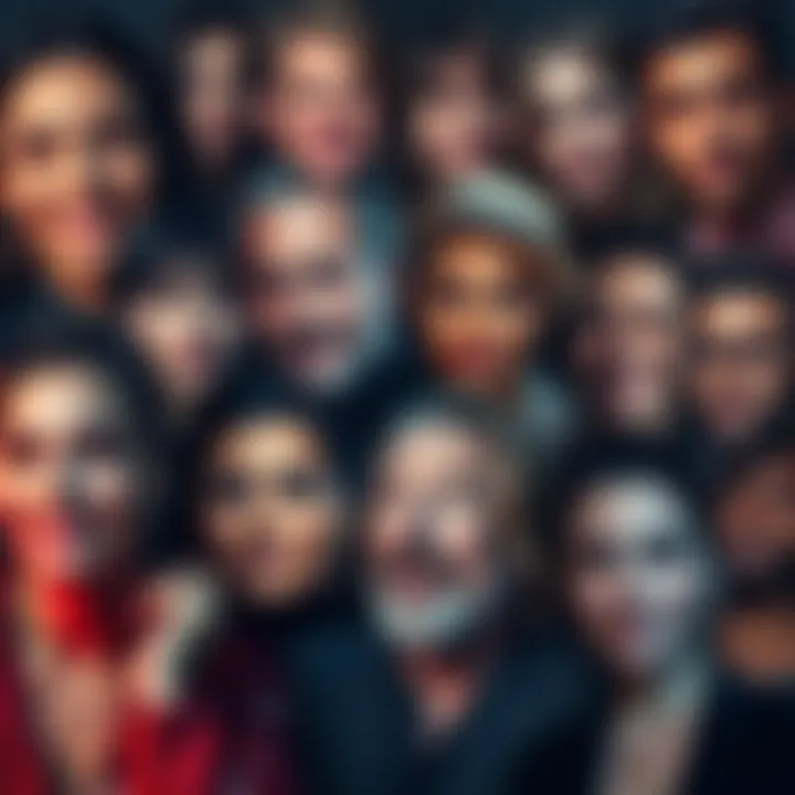 A collage of various celebrities, some smiling and others with indifferent expressions, representing diverse attractiveness perceptions.