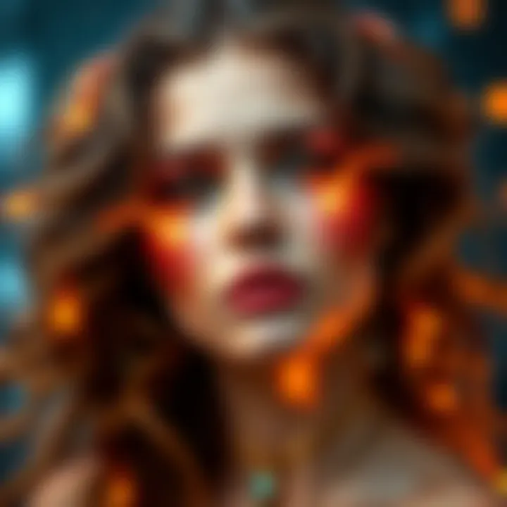 A captivating representation of beauty influenced by astrological traits, showcasing unique characteristics and their impact on attractiveness.