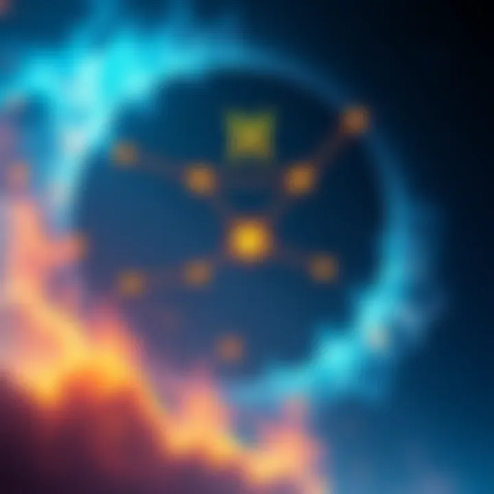 A serene depiction of a Gemini constellation intertwined with symbols of communication and relationships.