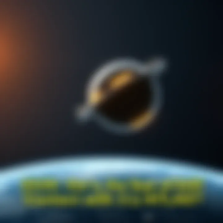 An illustration of the celestial object 3I/ATLAS in space, moving toward Earth with stars in the background.