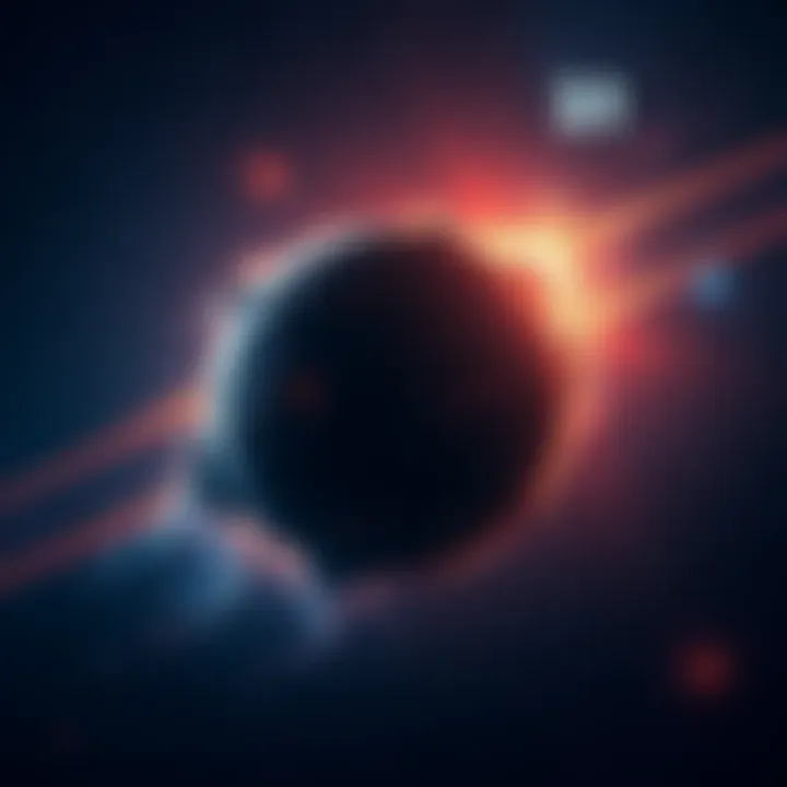 The celestial object 3I/Atlas as it approaches the solar system, surrounded by stars and cosmic dust.
