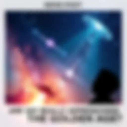 A stunning night sky filled with stars and bright celestial objects, evoking feelings of wonder and spirituality. A person gazes up, contemplating visions of divine encounters or UFOs.