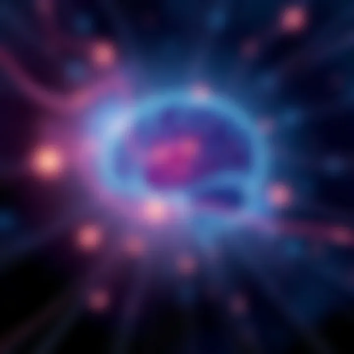 CEMI Field Theory Concept Illustration of Johnjoe McFadden's CEMI field theory showing electromagnetic waves surrounding a human brain, symbolizing consciousness.