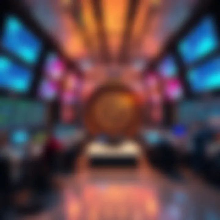 CERN Higgs Boson Announcement Scientists at CERN celebrate the discovery of the Higgs boson, surrounded by monitors displaying data and graphs, with a large collider in the background.