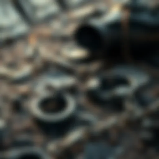 A pair of broken shackles lying on the ground symbolizing the struggle for freedom.