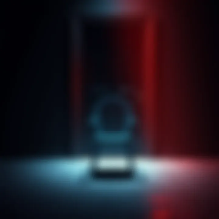 A chair positioned in front of a door, suggesting recent activity, with a sense of mystery around it.