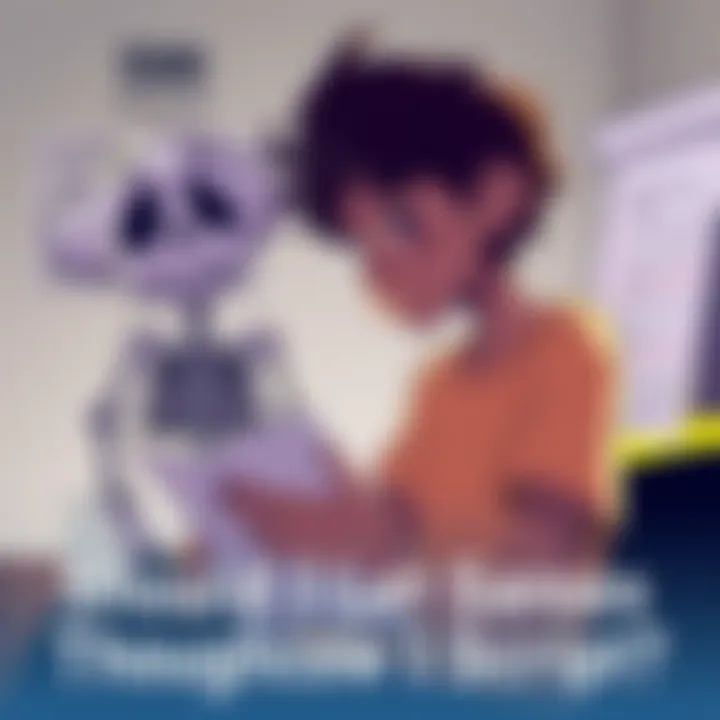 A person sitting with a thoughtful expression, looking at a notebook filled with ideas, with a cartoonish skeleton character in the background, representing Sans from Undertale.