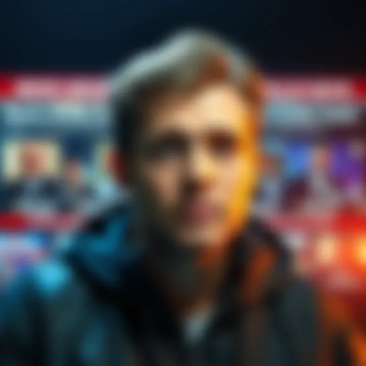 Charlie Kirk's photo with a background showing news headlines about fentanyl overdose and community reactions.