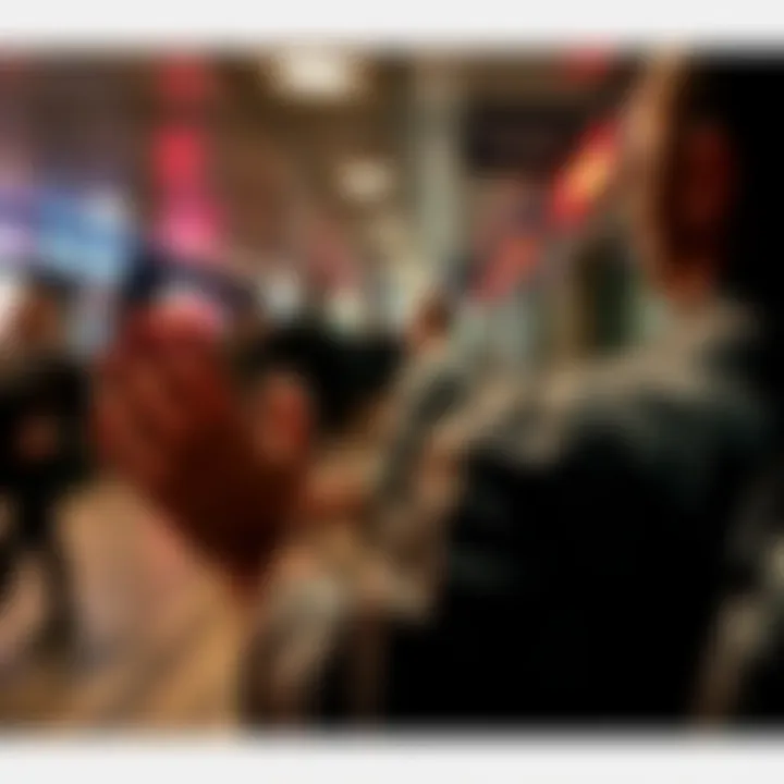 A person making strange hand gestures in a public setting prior to a shooting incident involving Charlie Kirk