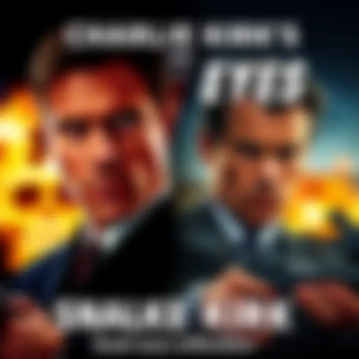 A split image showing a scene from the movie Snake Eyes alongside a news photo of Charlie Kirk, highlighting similarities between the assassination plot and political themes