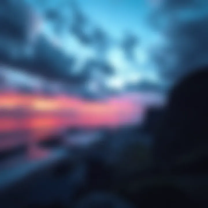 A haunting view of Charmouth's coastline under a twilight sky, evoking tales of ghostly encounters.