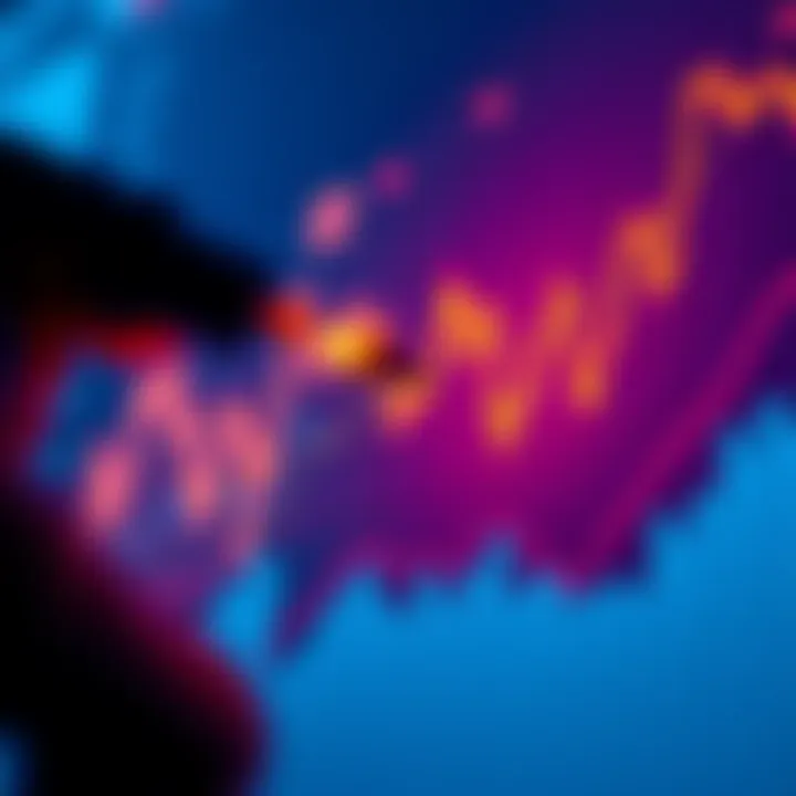 A close-up of a chart showing unexpected trends and patterns with highlighted anomalies for analysis.