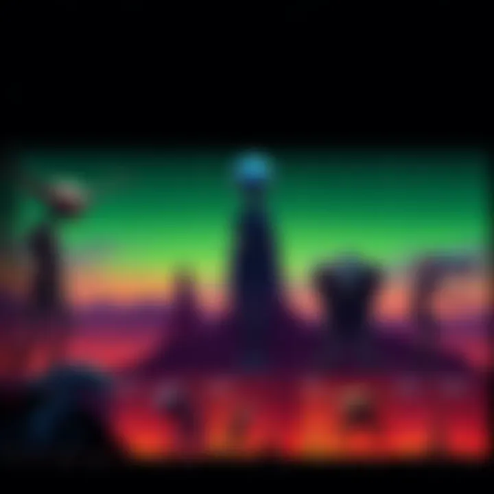 Chart of Alien Sightings A colorful chart showing various depictions of aliens based on reported sightings. Each depiction illustrates a different type of alien as described by people.