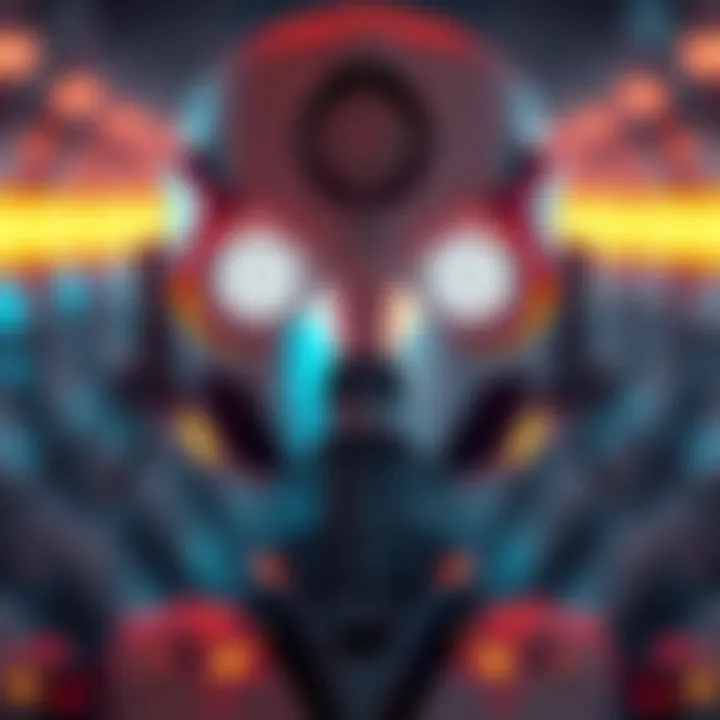 ChatGPT 01 representation An artistic rendering of a robot with glowing eyes, symbolizing AI capabilities and concerns about deception.