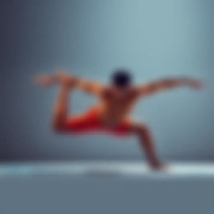 Individual demonstrating the Chaturanga yoga pose, showing proper form and strength.