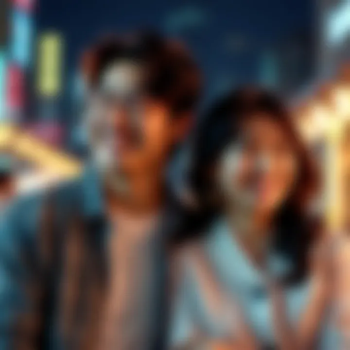 Che and K3, a charming couple, share a joyful moment together, radiating love and happiness