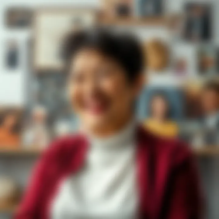 Che's mother smiles brightly, expressing her pride over his recent achievements, surrounded by family photos and memories.