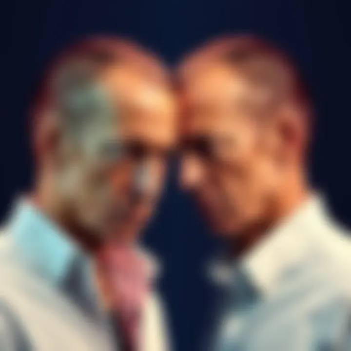 A side-by-side comparison of Chester Bennington and John Podesta showing their similar facial features.