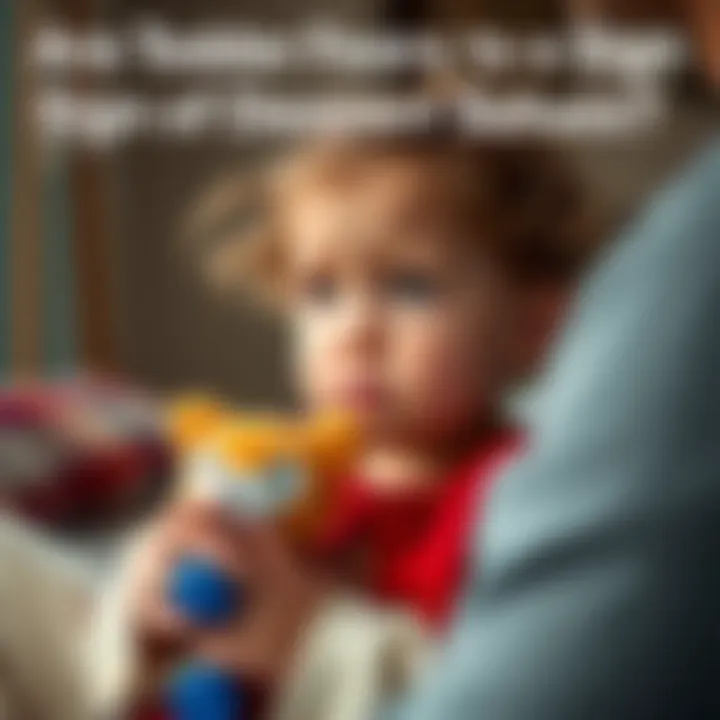 Child showing concern for father A young girl looks worried while holding a toy, reflecting her fears about her father's safety