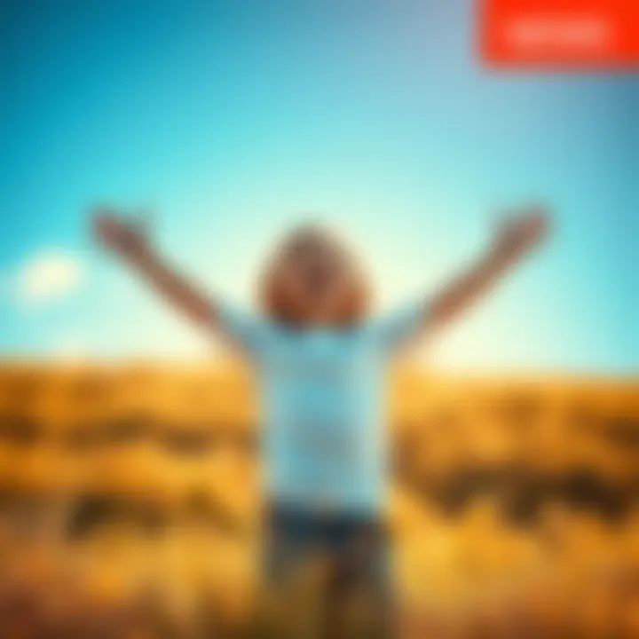 A joyful child with arms open wide, standing in a sunlit field, symbolizing acceptance and spiritual growth as a child of God.