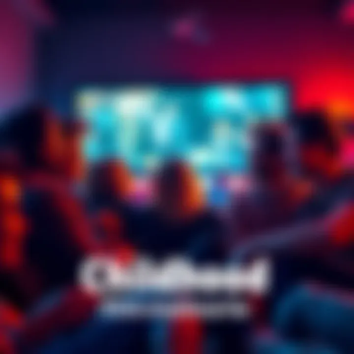 A group of friends watching a classic movie together, smiling and reminiscing about their childhood experiences with the film.