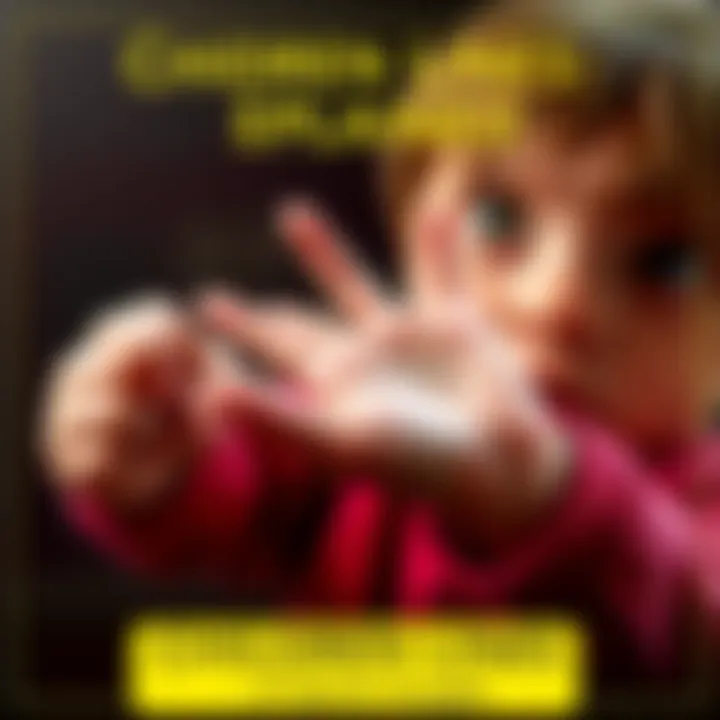 A child pointing to a hand showing lines on the palm, illustrating the concept of children lines and their meanings for families.
