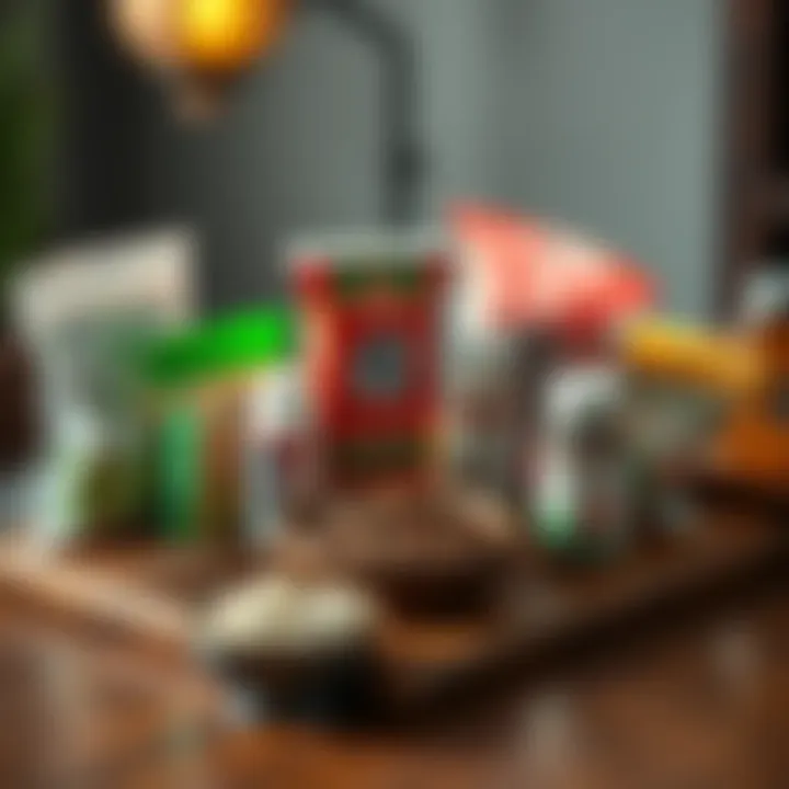 A variety of Chinese herbal remedies including Xiao Yao San in traditional packaging on a wooden table