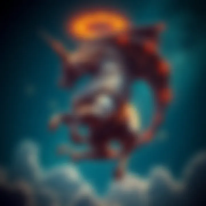 A celestial depiction of Chiron symbolizing healing and transformation