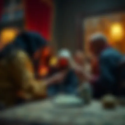 A group of Christians gathering to discuss the compatibility of tarot reading with their faith.