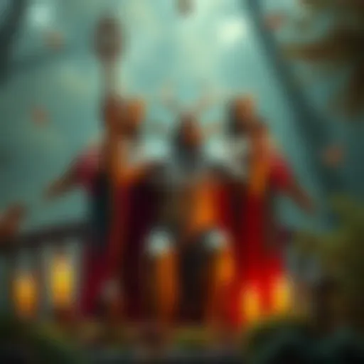 A representation of Pan, the ancient god, surrounded by nature and symbols associated with the Church of England, reflecting the recent declaration.
