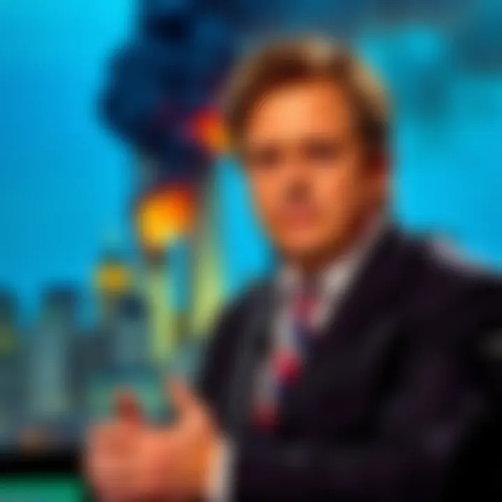 Tucker Carlson hosting a documentary discussing CIA operations related to the 9/11 attacks, with images of the Twin Towers in the background.