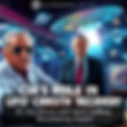 Dr. Eric Davis discussing CIA's role with Glenn Gaffney in the background surrounded by UFO-related imagery.