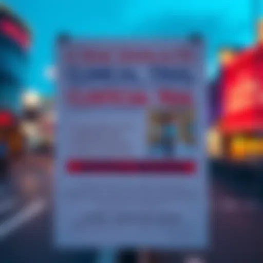 A recruitment poster for a clinical trial in Cincinnati featuring contact information and a mention of Jeffery Epstein.