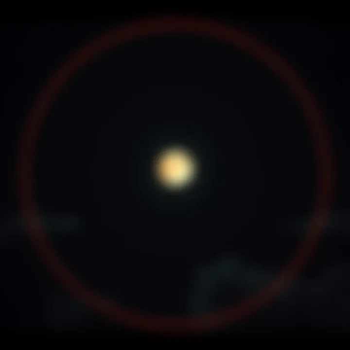 A large glowing circle surrounds the moon in the night sky over Costa Rica.