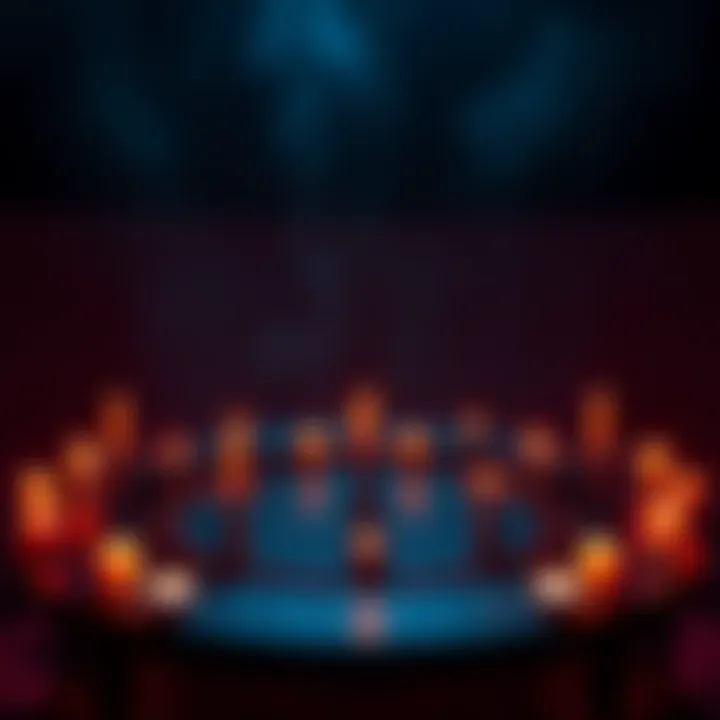 A ritual circle designed to invoke Lilith, featuring candles and mirrors