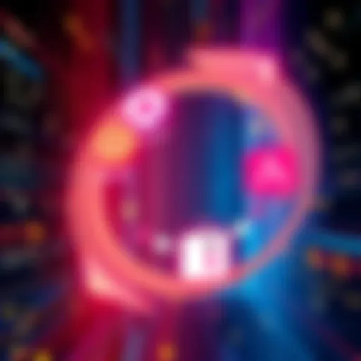 Illustration showing a circular accounting scheme involving tech logos like OpenAI and Anthropic, with dollar signs and arrows representing revenue flow.