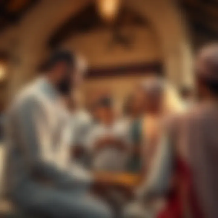 A family gathered for a traditional circumcision ceremony in Israel, showcasing cultural and religious practices.