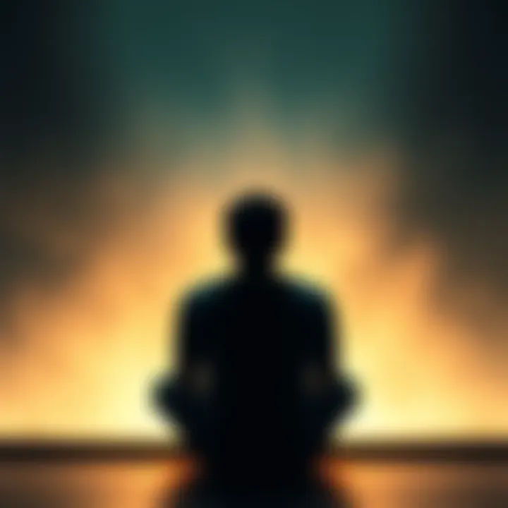 A person sitting peacefully with eyes closed, surrounded by soft light, representing intuitive knowing and psychic abilities.