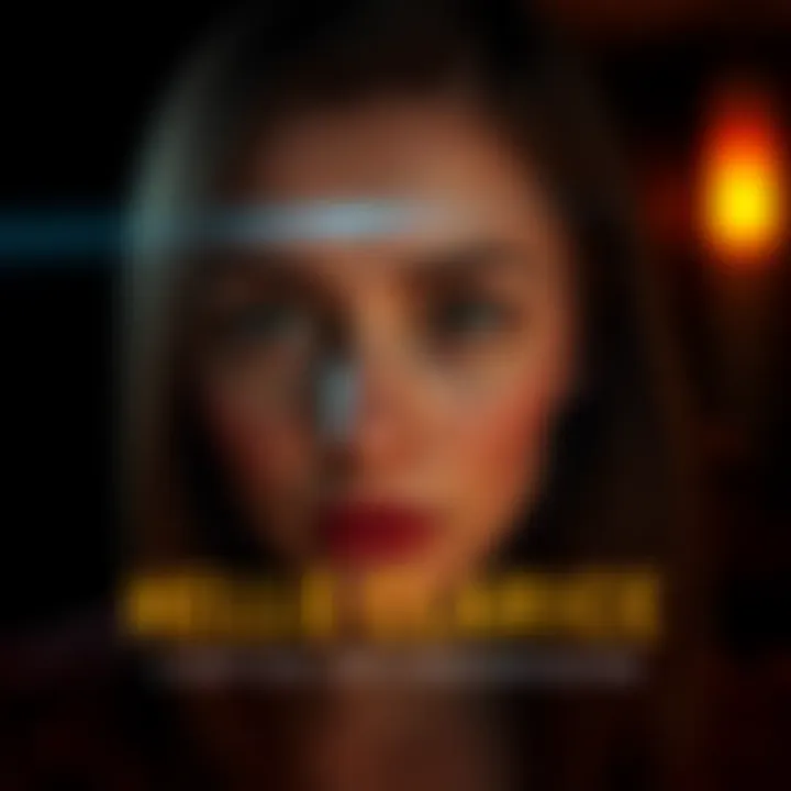 Clarice in Focus A close-up of Clarice showing her thoughtful expression amidst a dark background, representing her complex character journey.